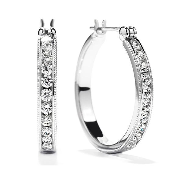 Fashion Wedding Hoop Earrings 925 Silver Jewelry Micro Setting