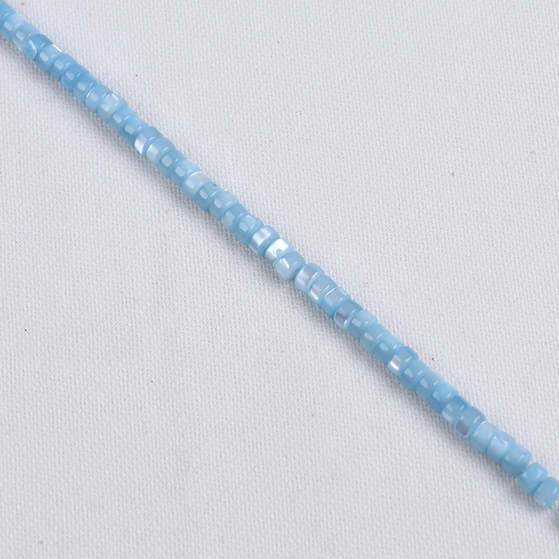 La moda 3*5mm disco de Concha Nácar perlas espaciador el agujero central Strand Mayorista de joyería