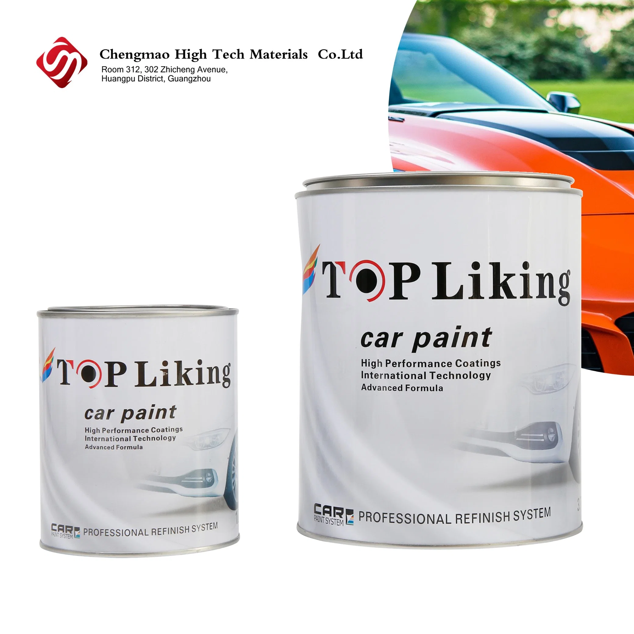 Pintura de coche profesional Fabricante 2K coche Auto Basecoat Topcoat mezcla Sistema Automoción Pintura al por mayor Pintura para automóviles