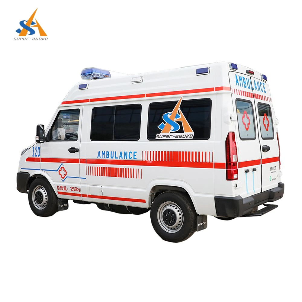 Super-acima marca novo 5-7 passageiros ambulância veículo de emergência para a venda quente, 4WD Dongfeng ambulância médica tipo de transporte ambulância de emergência