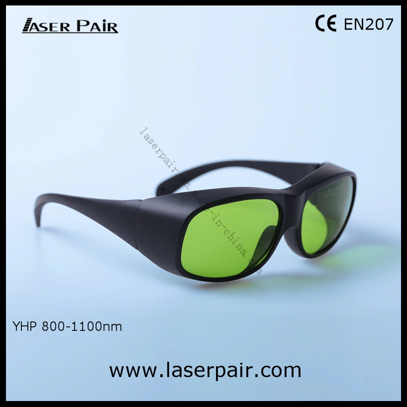 High Transmittance 60% of Laser Safety Goggles for 808nm 980nm 1064nm Dental Laser & Diodes Laser ND: YAG Lasers (YHP 800-1100nm) with Black Frame 33