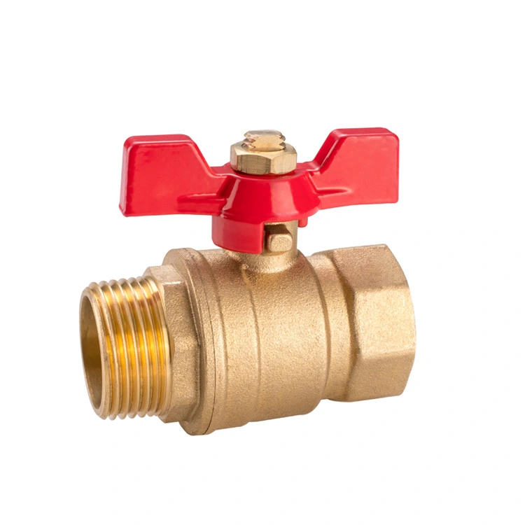 Hot Sale Brass Gas Ball Water Valve with Butterfly Handle