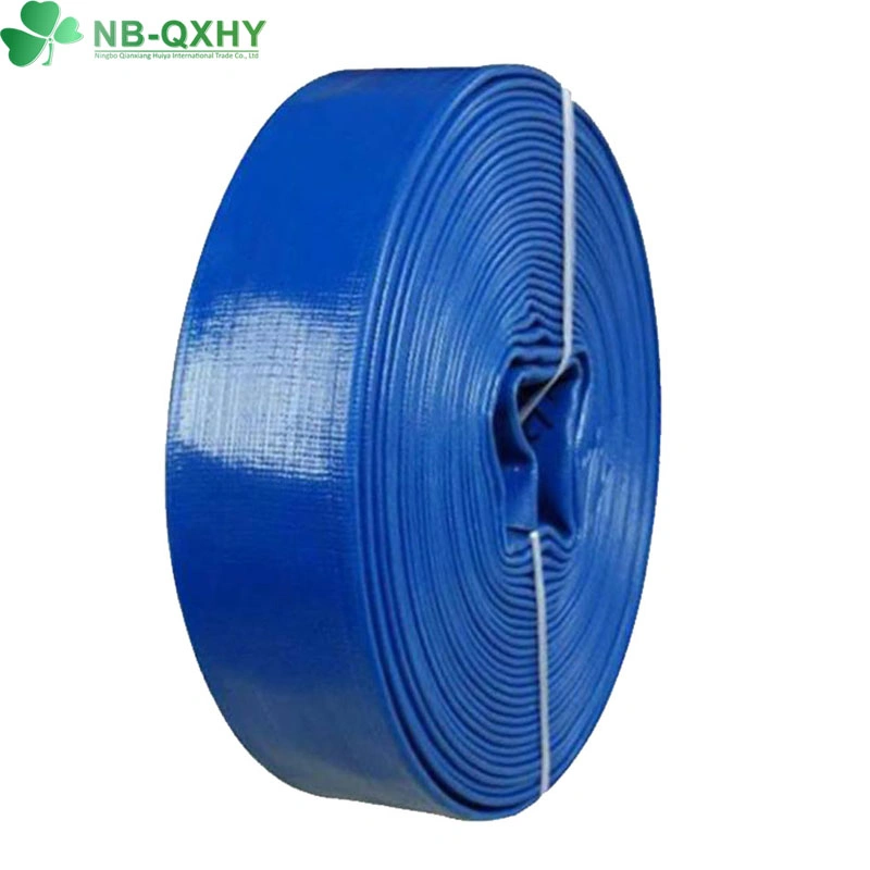 El espesor de alta azul la manguera de PVC flexible Layflat