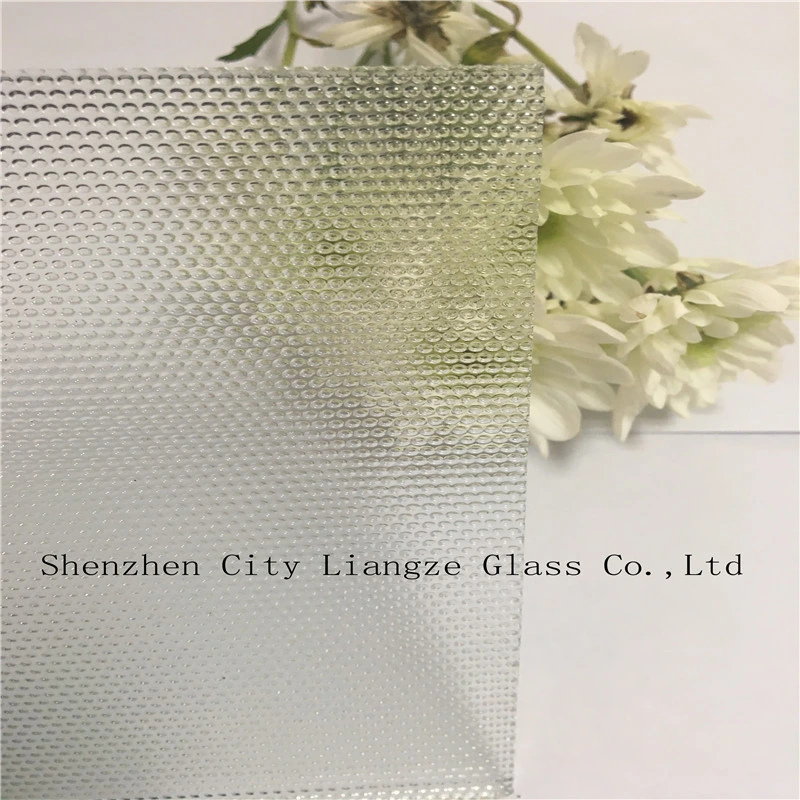 3mm-8mm Clear Figured Architectural Kasumi Pattern Flat Design Glass