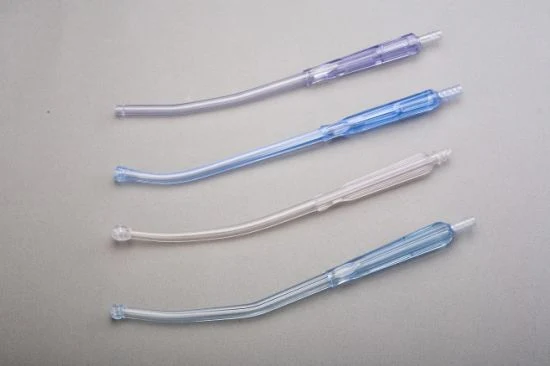 PVC médical stérile jetable Yankauer appareil médical de la poignée standard d'aspiration