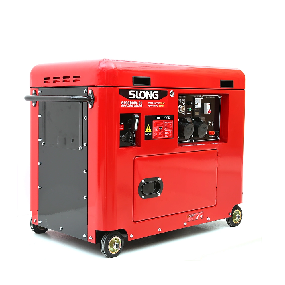 E. slong Marke Standby Power Electric Super Silent Gasoline Generator 8kw