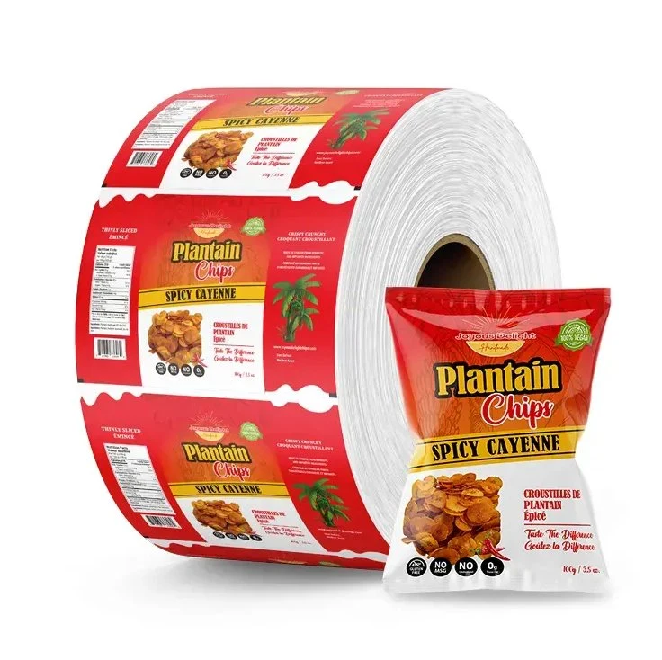 Plastic Laminated Sachet Packaging Film Roll for Snack