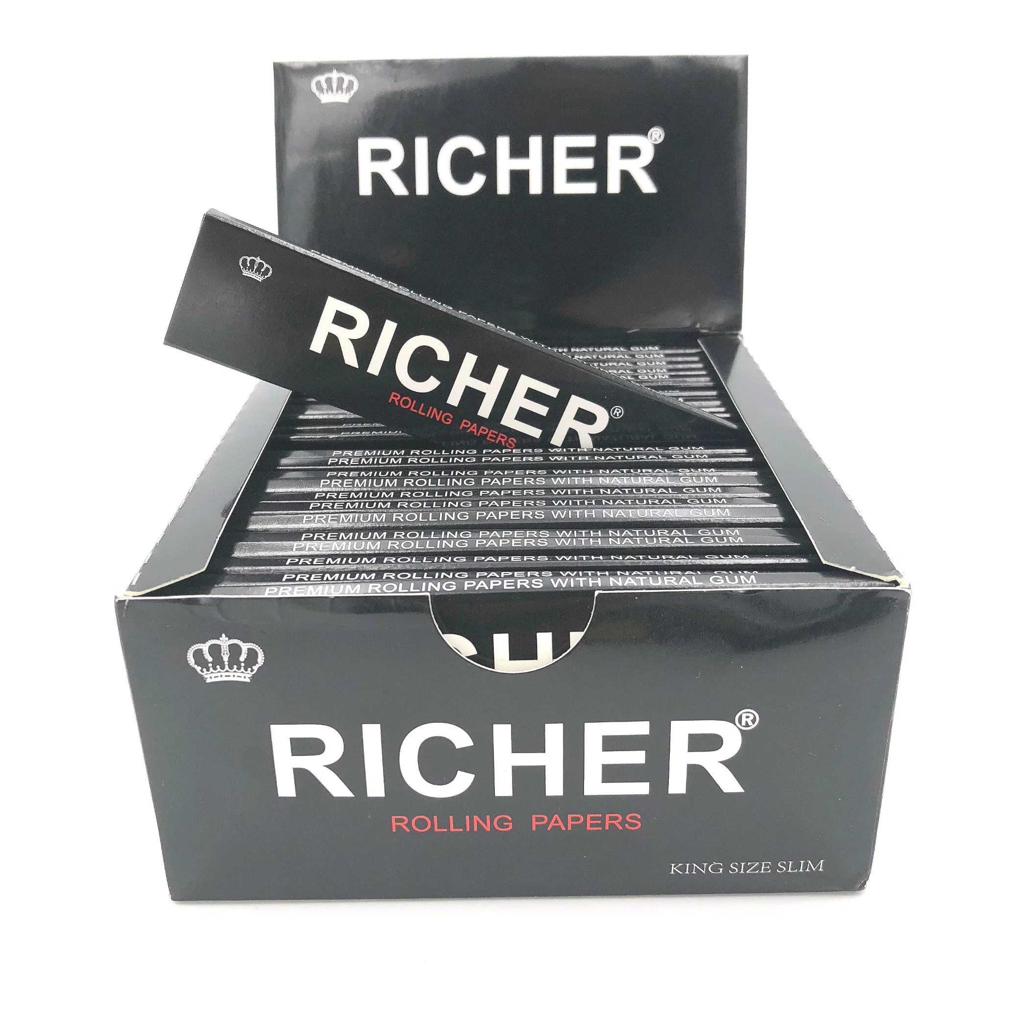 Richer Custom Rolling Papers Black Pack