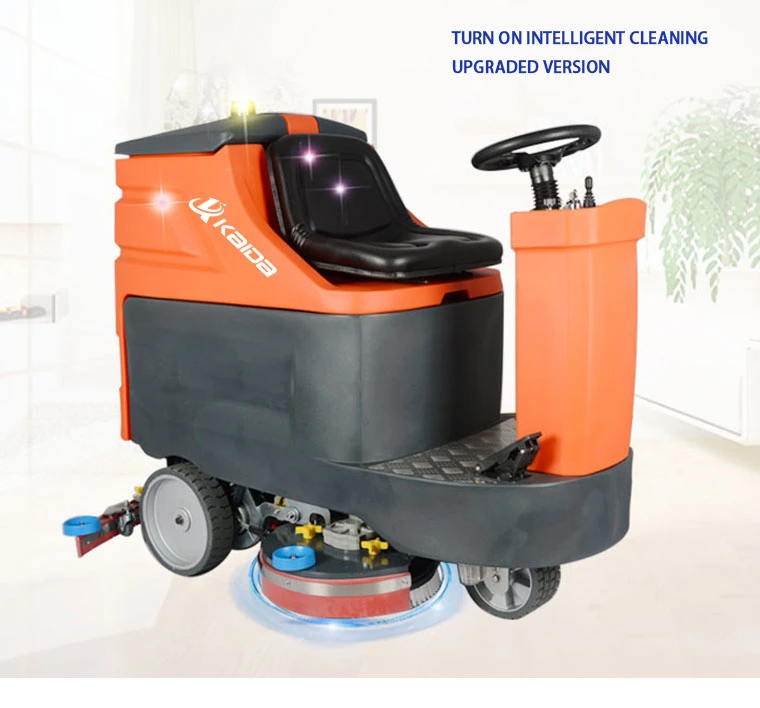 Clean Efficient Commercal Ride on Floor Sweeper and Floor Scrubber Cleaning Machine