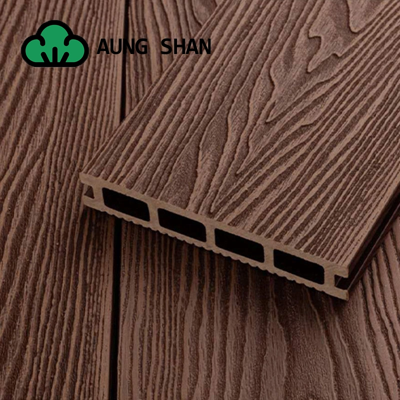 Hautfreundliche Outdoor Holz Kunststoff Composite Deck Boards Holz Textur Bodenbelag Günstige künstliche Laubholz WPC-Terrasse