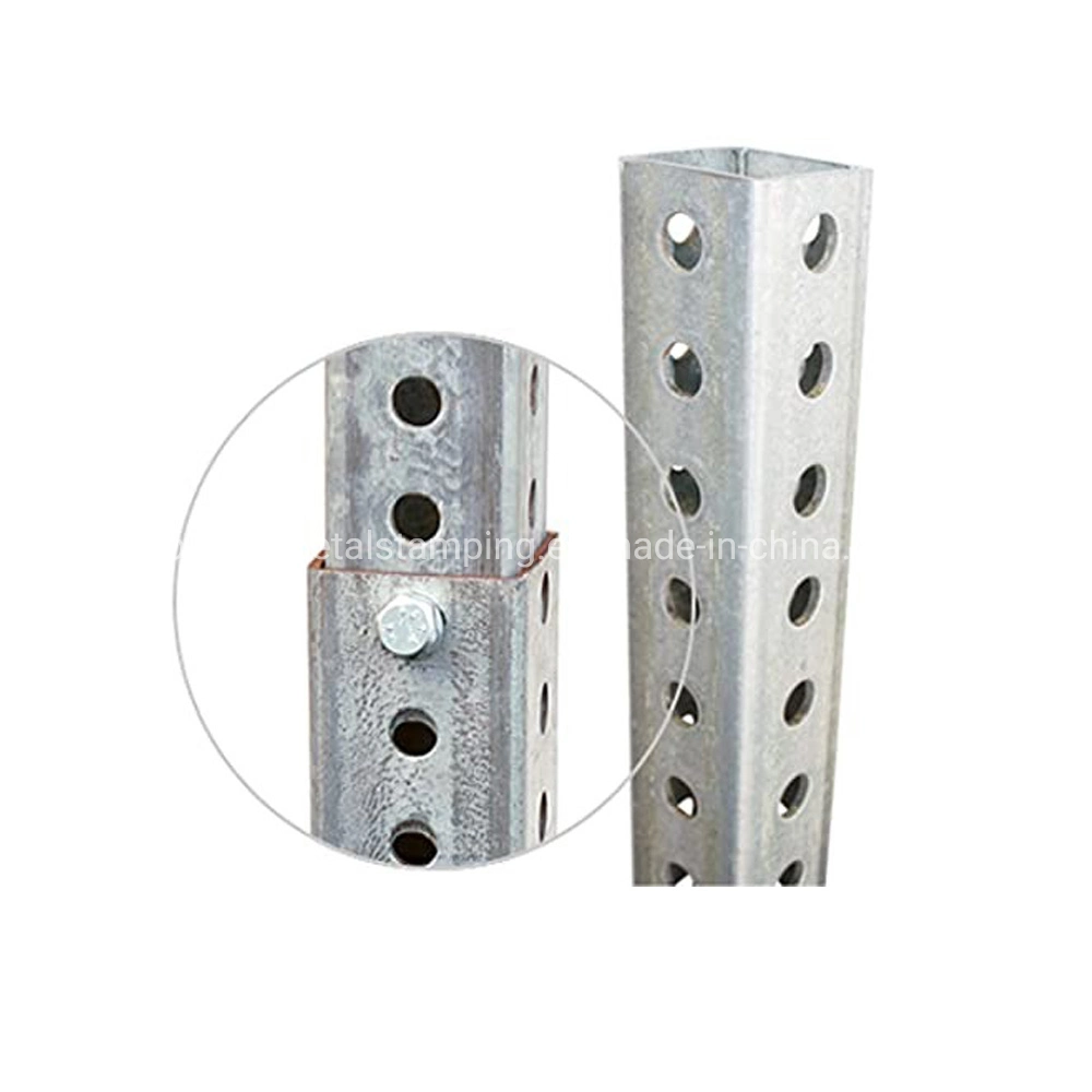 Sheet Steel Metal Fabricated Galvanized Steel Breakaway Square Post System Brackets for Road Traffic Sign Posts