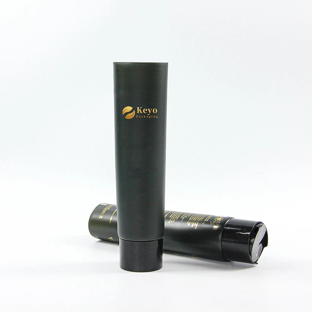 Factory Price 250ml Black Empty Plastic Soft Tube for Hair Eessece Packaging