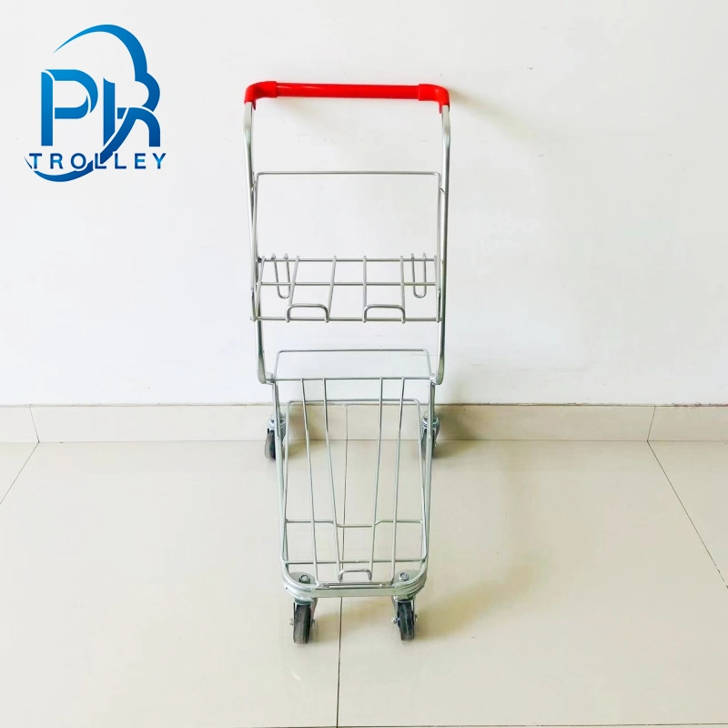 Holds Three Baskets Versatile Shopping Cart for Convenience Stores