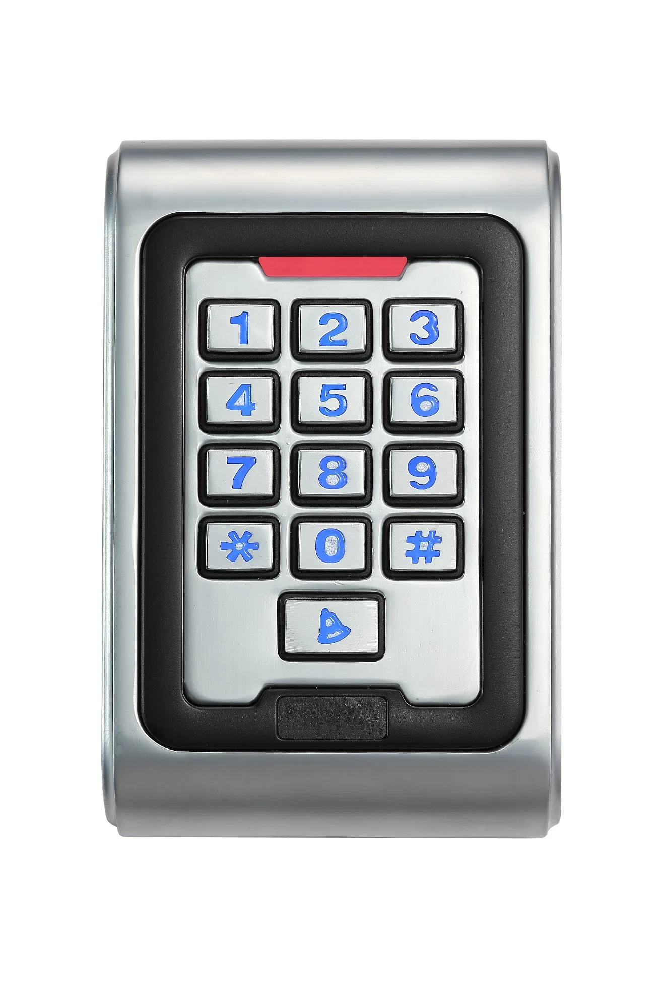 Nuevo teclado de metal resistente al agua IP68, sistemas de control de seguridad de la entrada de tarjeta de identificación de Em lectora de teclado Control de acceso RFID puerta independiente