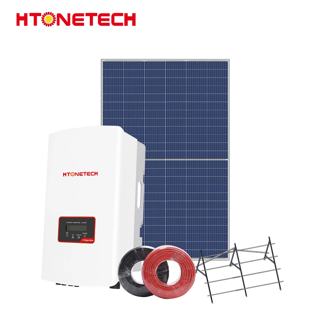 Htonetech sistema de inversores de energia solar Agricultura transparente painéis solares China Fábrica 500 W 800 W 1000 W 1500 W 2000 W 240 V em Grid Solar Sistema de energia