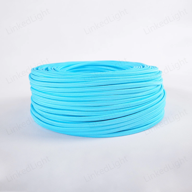 Colorful VDE Cloth Cotton Braided Fabric Woven Power Cord