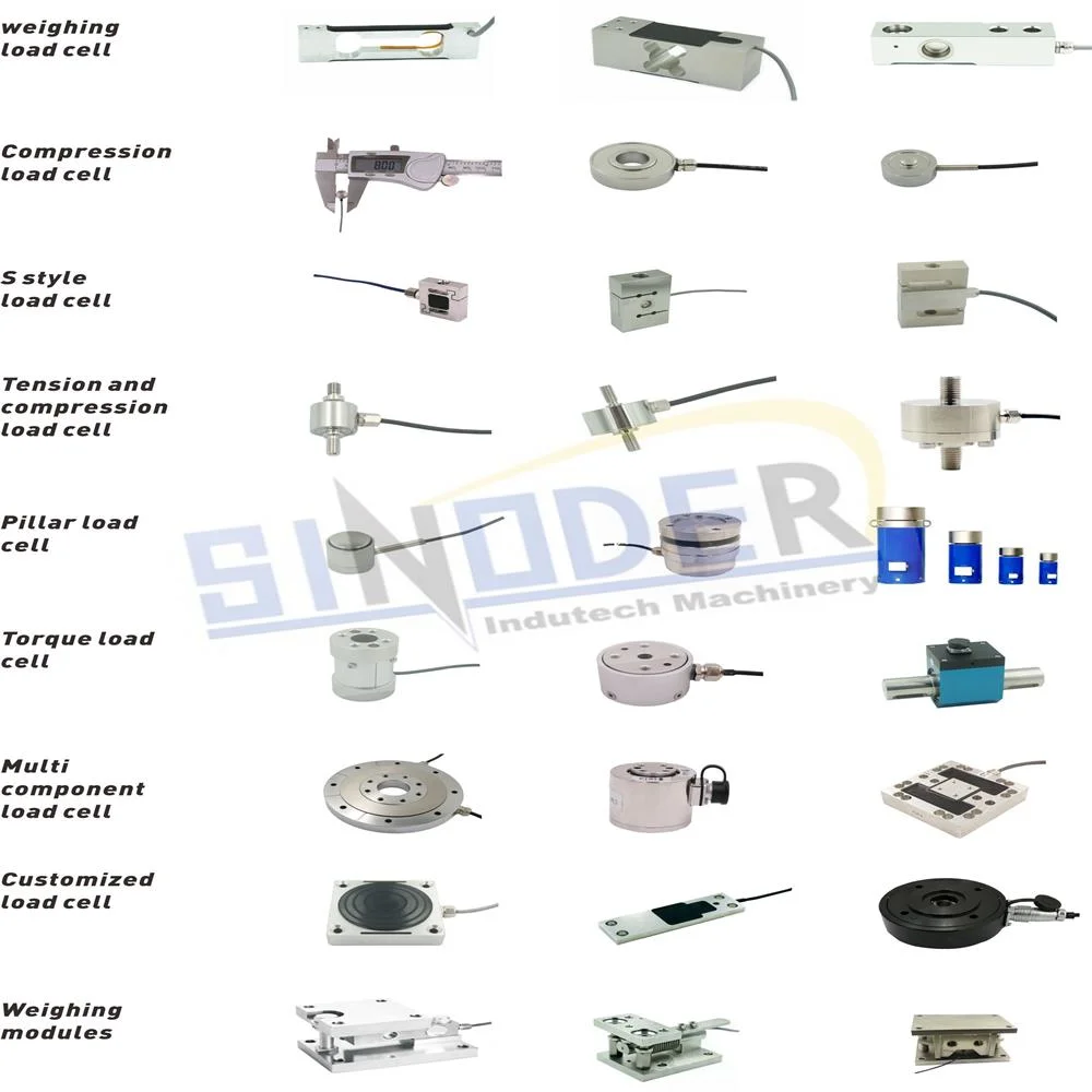 Formato da célula de carga em aço inoxidável sensor de compressão 20kn, 50kn Industrial para teste de força