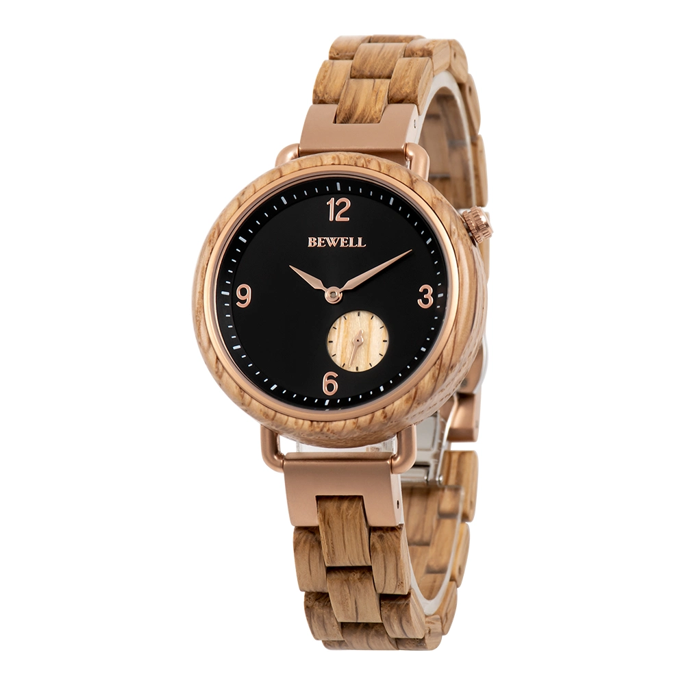 Current Bewell Watches Stainless Steel with Wood for Mens and Women Wear Wristwatch Jewelry Wath Custom Watch with Private Label