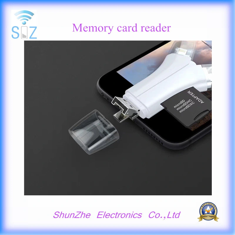 All in One Interface TF Memory Card Reader for iPhone Samsung Androids