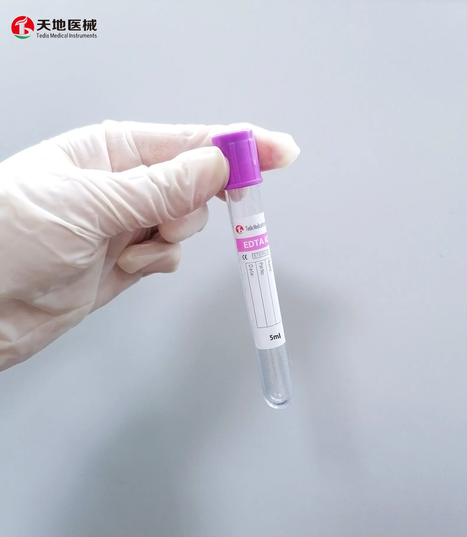 Tubos EDTA K2 K3 EDTA de 5 ml descartáveis para sangue Coleção