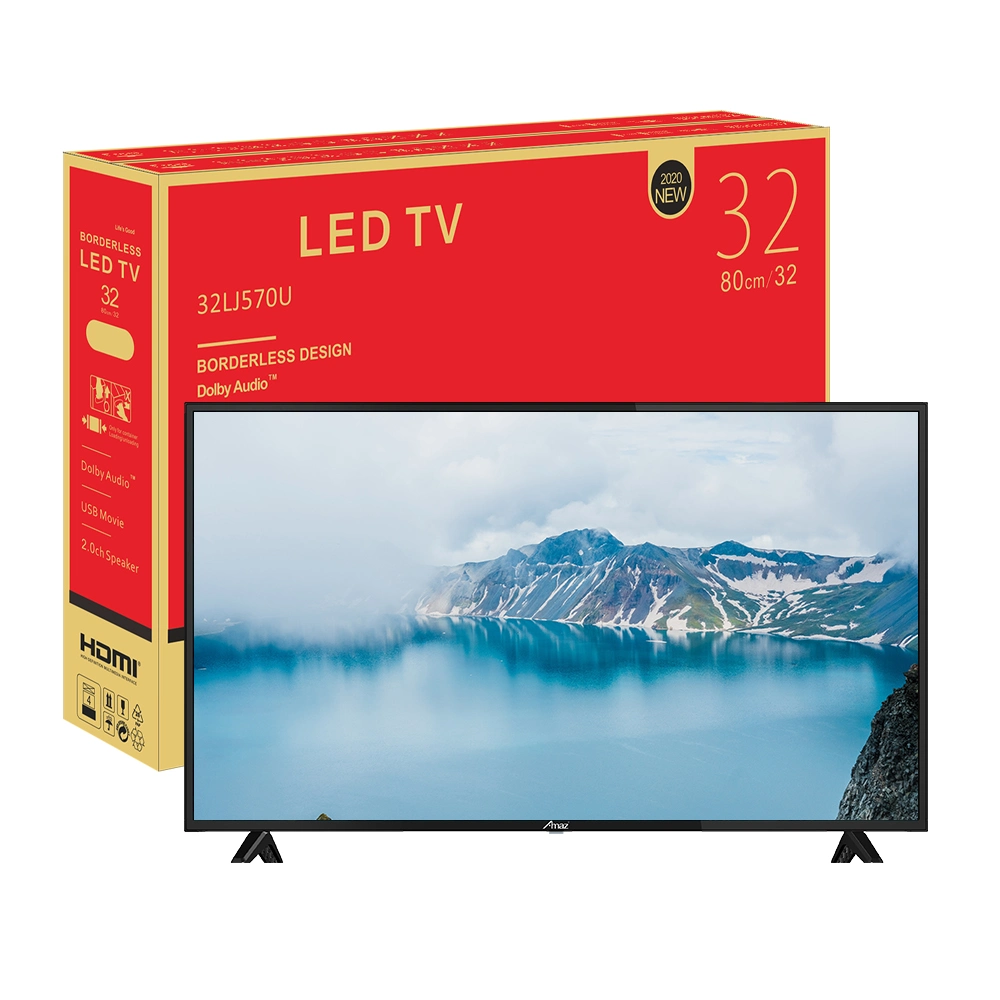 Wholesale/Supplier Flat Screen TV Qled Television 4K Smart TV 32 43 50 55 65 Inch Digital DVB-T2s2 UHD Qled TV