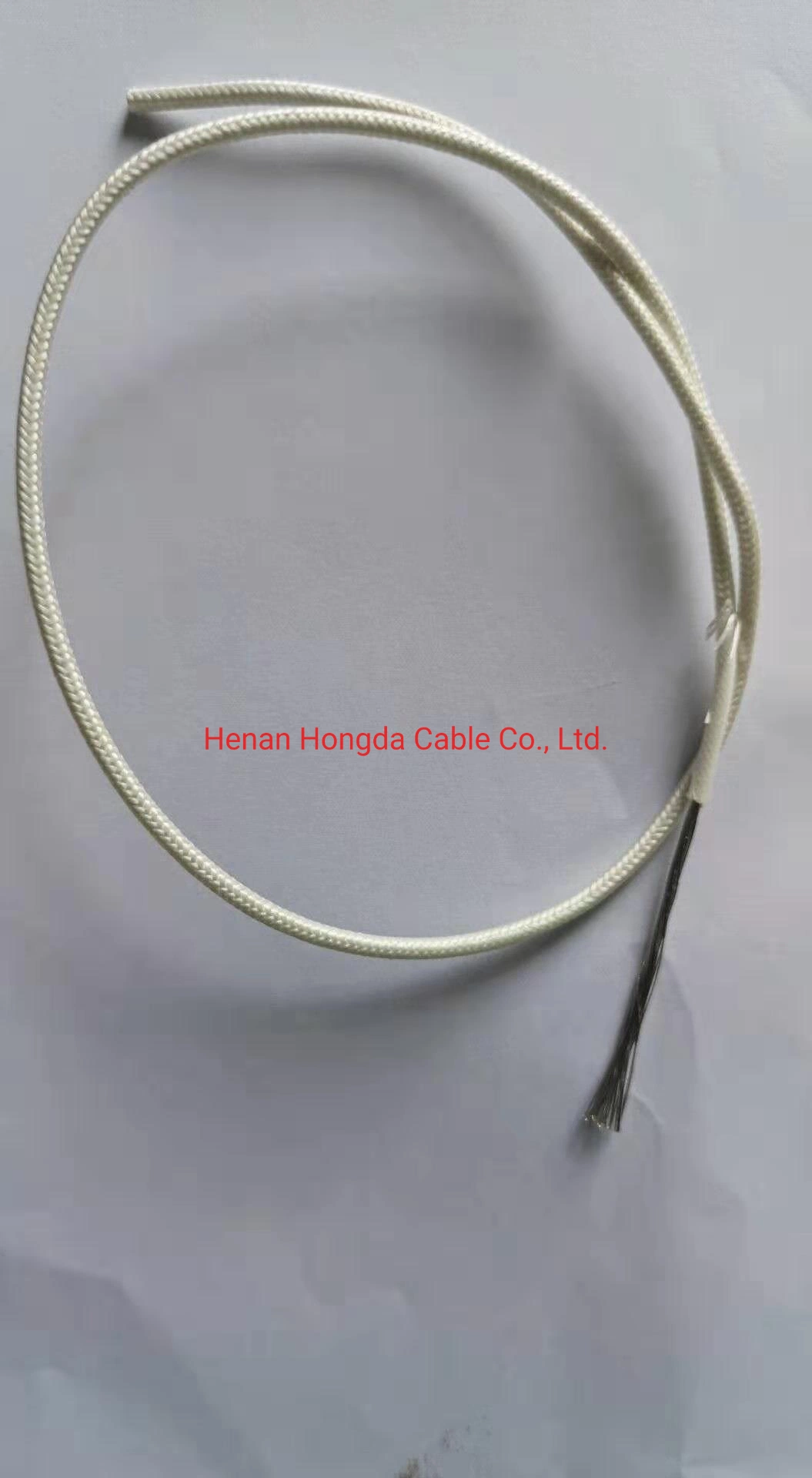 Silicone Glass Fiber Braided High Temperature Cable 1.0mm Flexible Tinned Copper Core