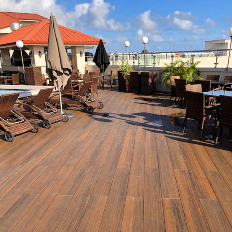 Eco Outdoor Decking HDPE Recycled Material Deck Patio Poly Plastic Wood Grain Decking Planks