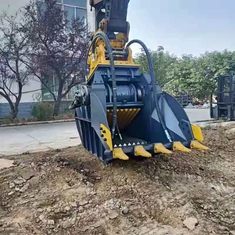 Démolition de l'asphalte de béton Rock Pierre concasseurs de godet de pelle hydraulique Prix