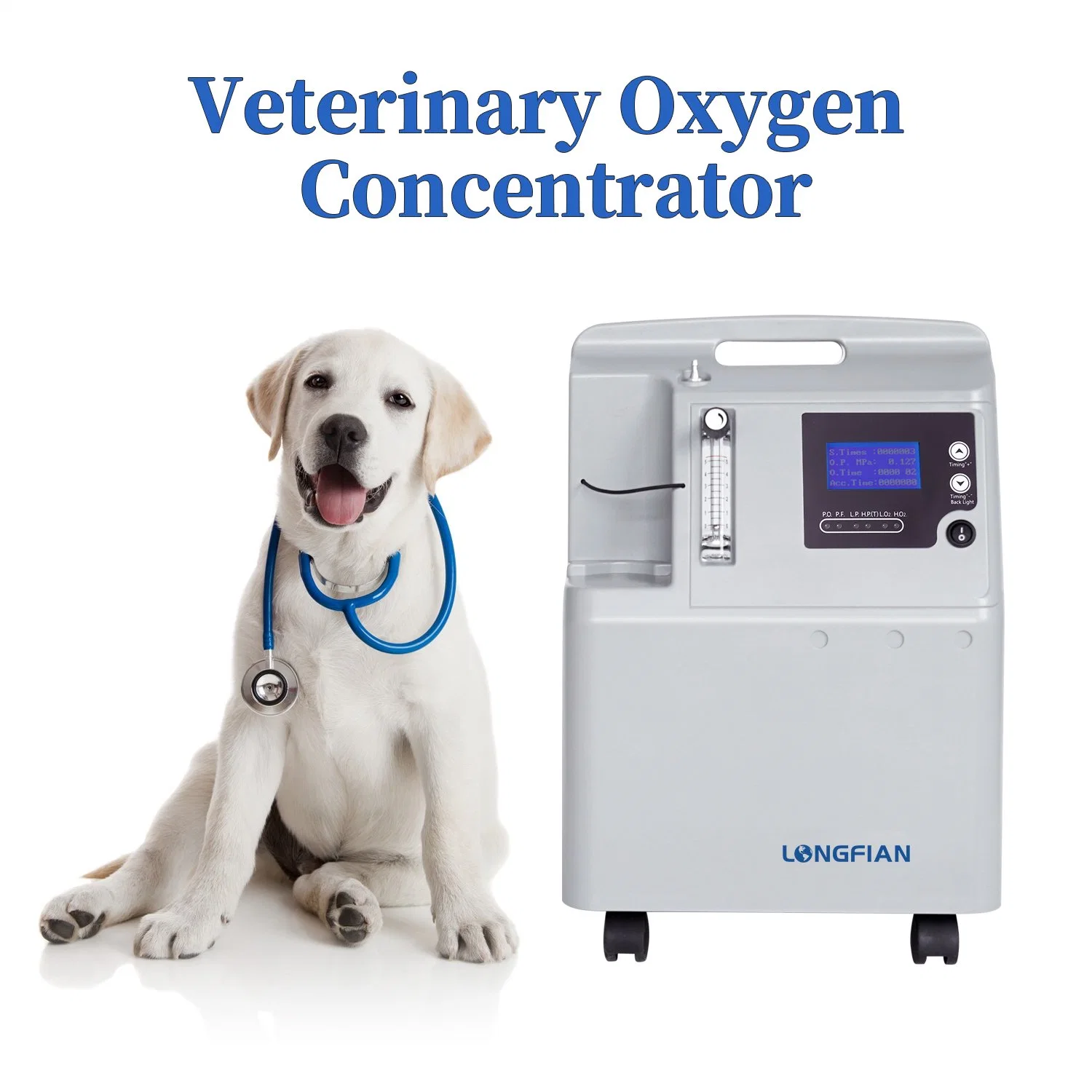 Veterinary laser therapy surgical equipment 5l oxygen concentrator for animal use