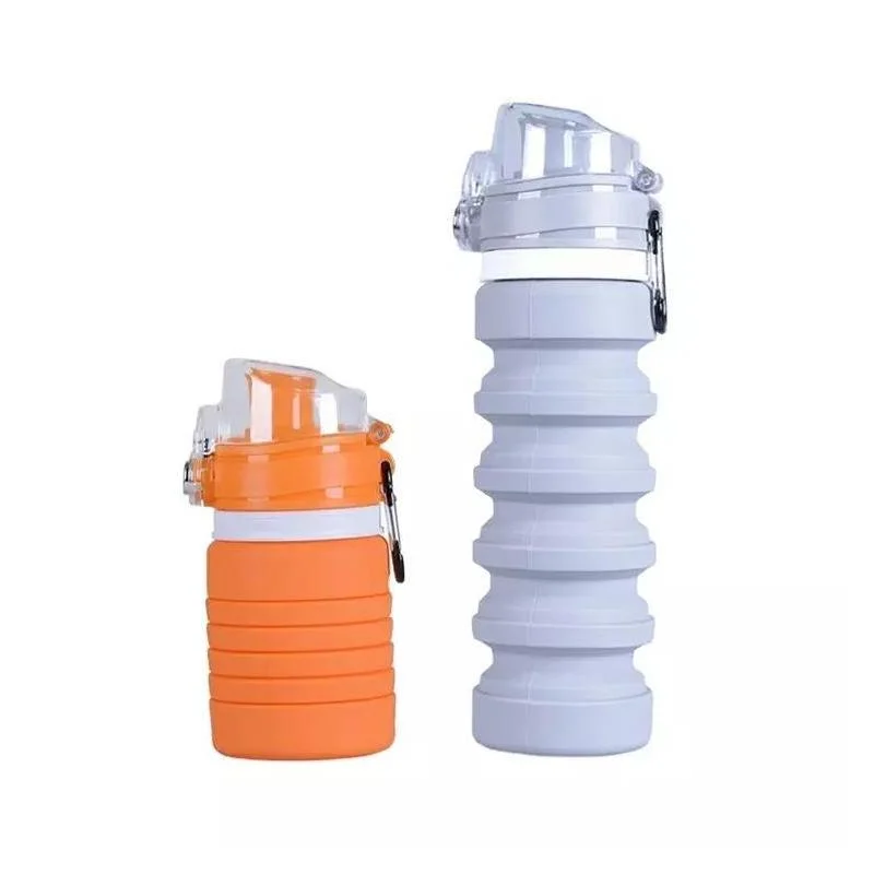 Foldable Water Bottle BPA Portable Leakproof Silicone Sports Travel Water Bottle