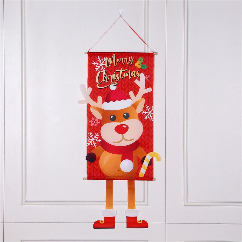 Christmas Cartoon Design Christmas Ornaments Christmas Hang Flags Home Decor