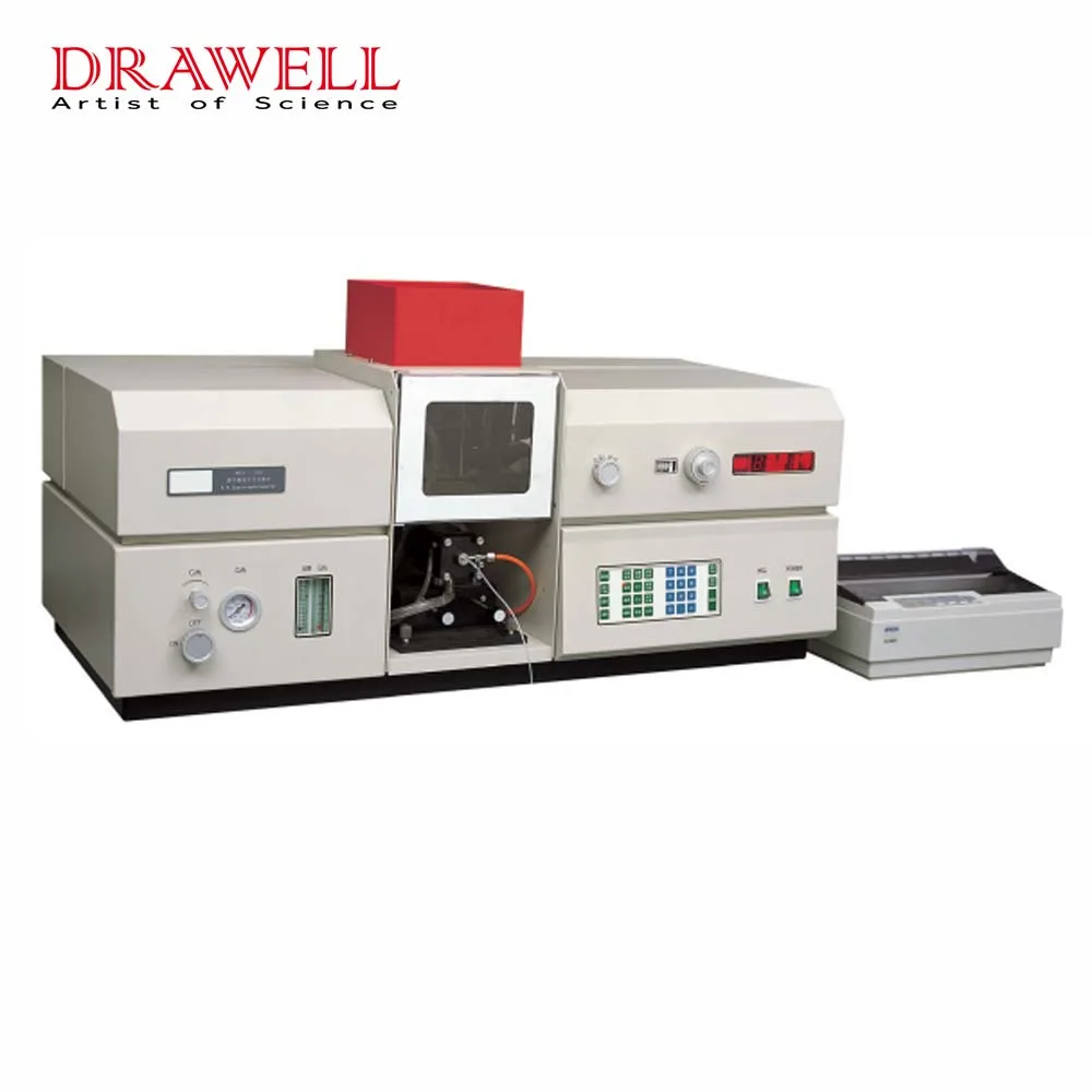 Dw-320 de 190-900nm Meltallurgy pruebas de laboratorio de química de elementos llama Espectrofotómetro de absorción atómica Aas Máquina Aas Analyzer