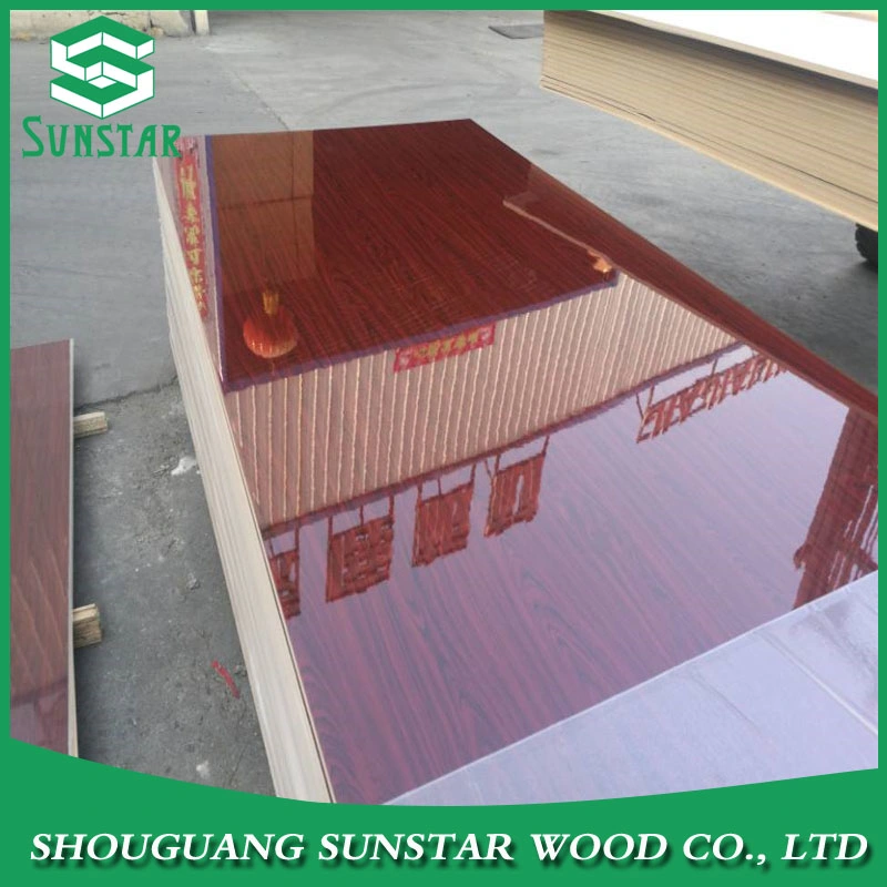 High Gloss Wood Grain UV MDF Panel/Melamine Faced Laminated Panel