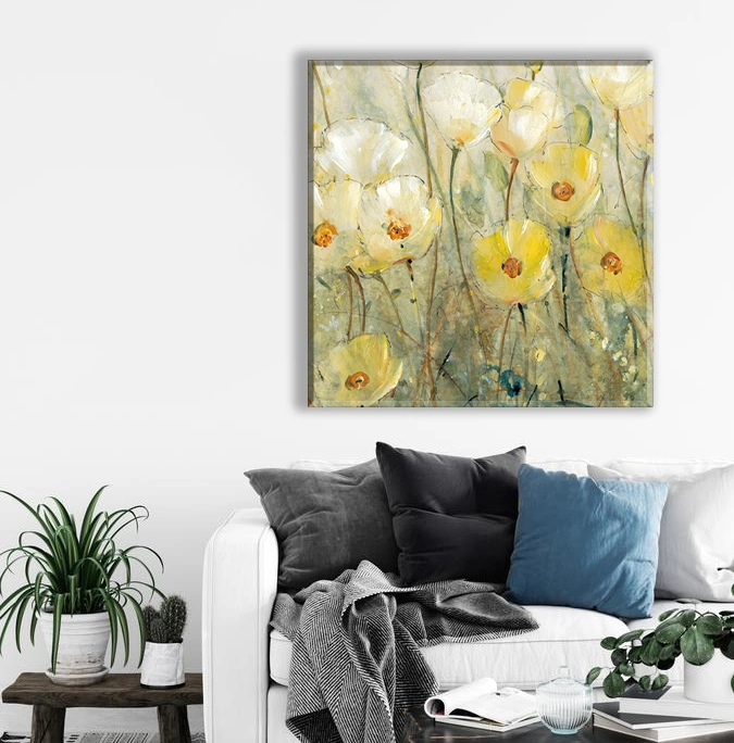 Marmont Hill Summer in Bloom II Painting Print on Wrapped Canvas Wall Art for Living Room Home Decor