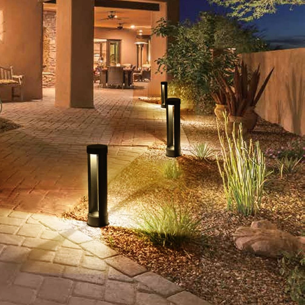 LED Solar Powered Ground Pathway Lights Low Voltage Waterproof Bollard Light