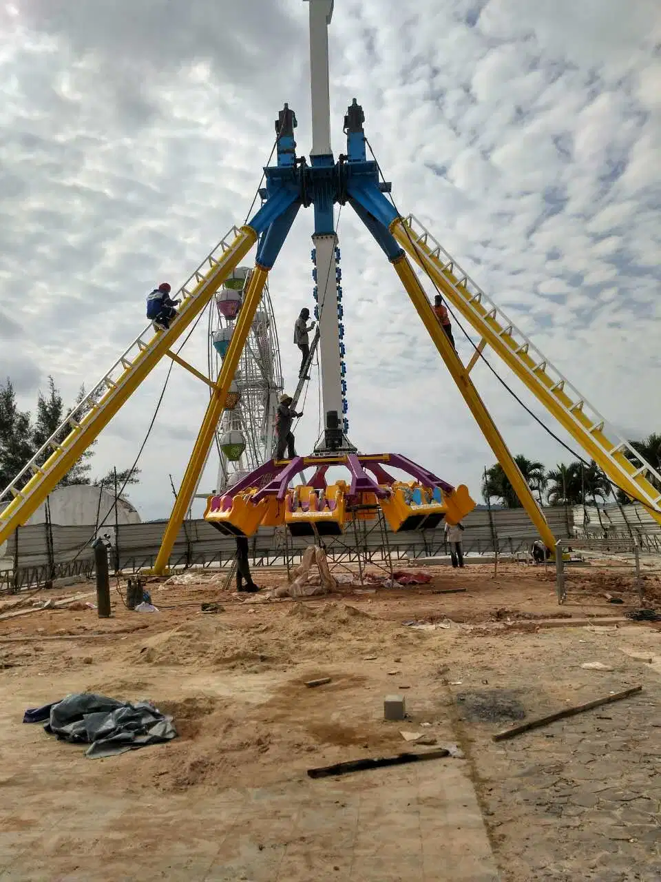 Parque infantil al aire libre 24 personas Flying Turtle Amusement Equipment