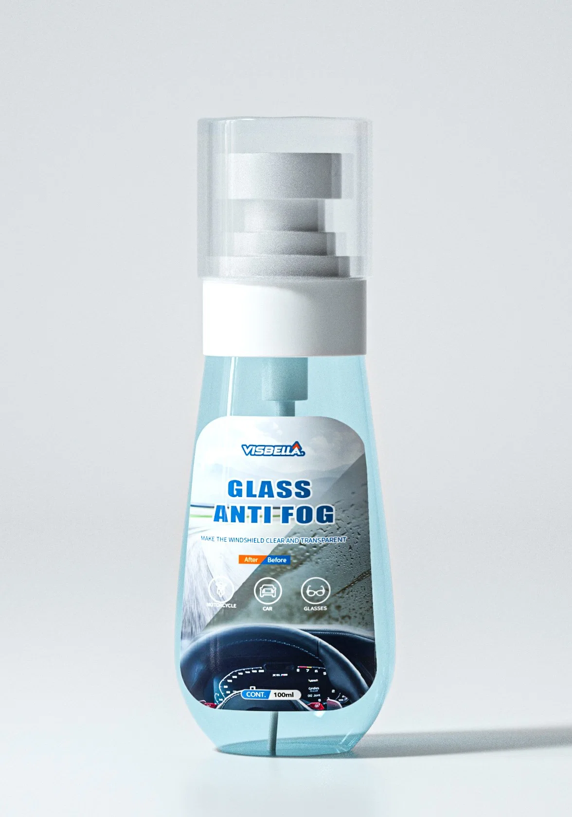 Verre anti-buée lentilles de miroir revêtement de pare-brise pour voiture 100 ml