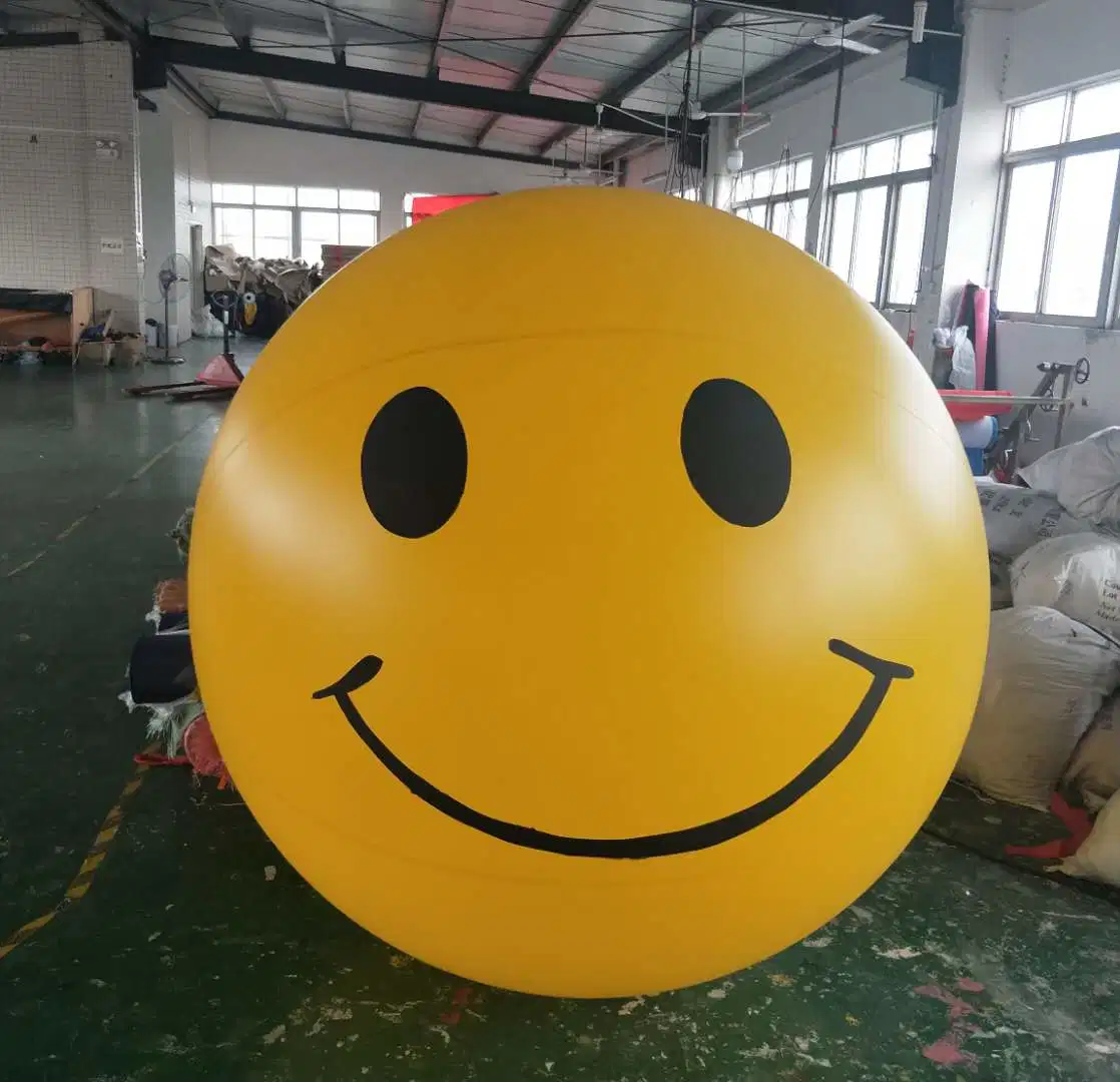 Boyi Party Smile face Inflatable boule Décoration suspendre ballon PVC Pour la publicité