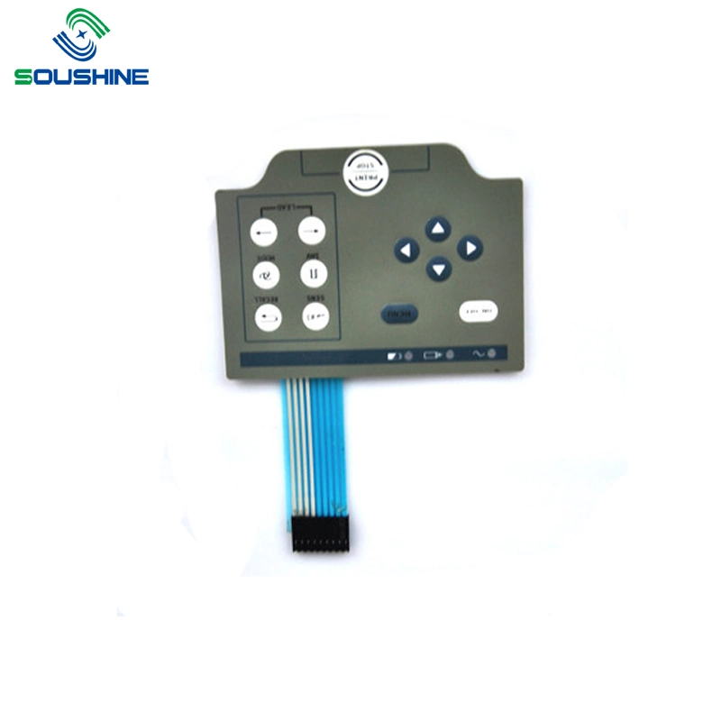 Flexible Remote Controller Push Button Touch Membrane Panels for Security System