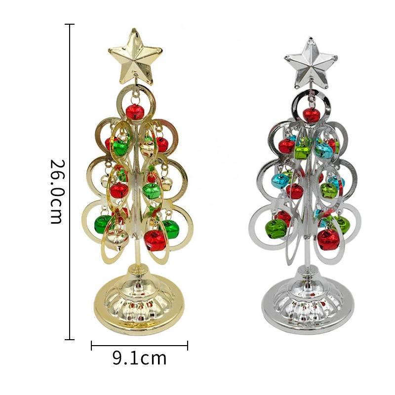 Оптовая рождественская украшения Mini Xmas Tree Производитель Настольный маленький Рождество Деревья с колокольками