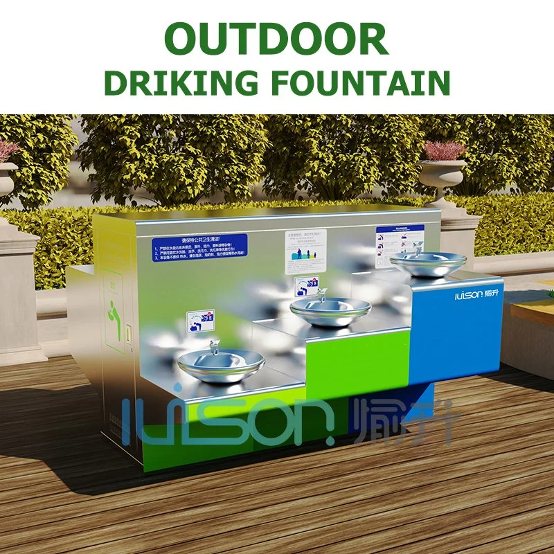 Floor Standing Stainless Outdoor Drinking Fountain for Park Street Water Dispenser