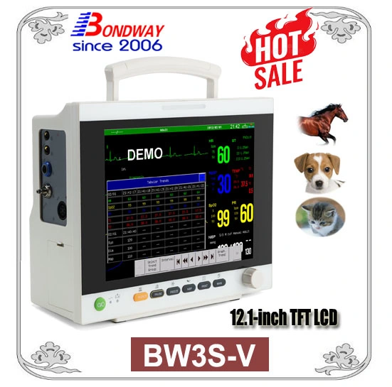 Veterinary Parameter Monitor, Vet Patient Monitor, Large Screen, Patient Monitoring System