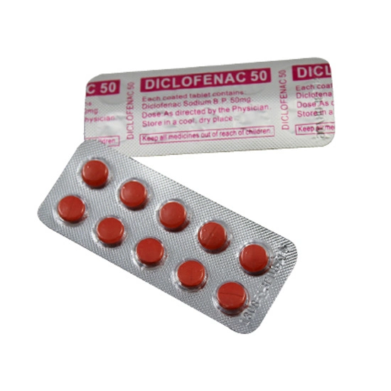 Diclofenaco sódico dispersable potasio tabletas 50mg 100mg