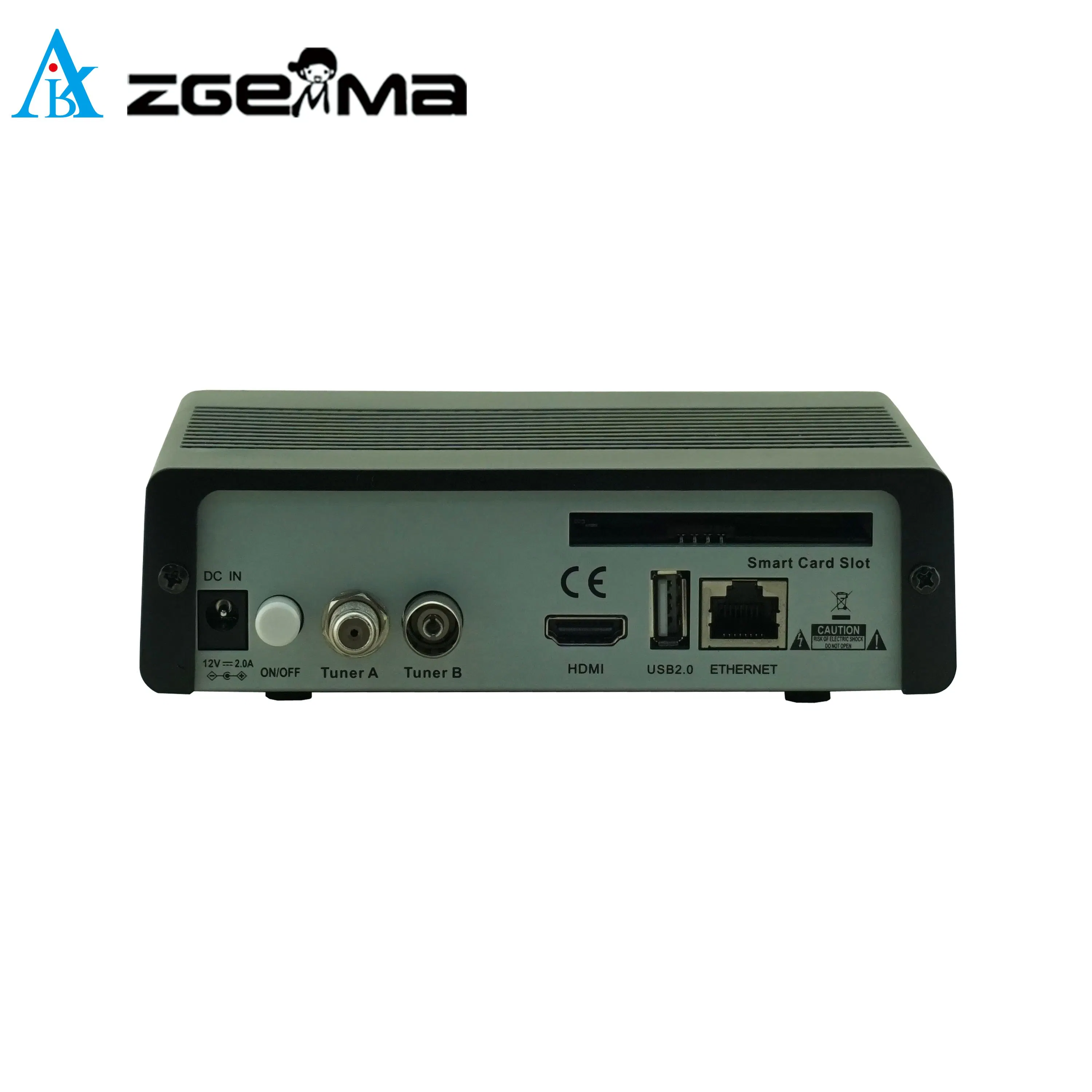 Récepteur TV satellite H8.2h Zgemma - résolution 1080p Haute Définition, construit en DVB-S2X + DVB-T2/C Tuner