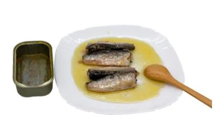 Fornecimento Marrocos qualidade 125 g conservas de sardinha em óleo vegetal/Oliver/girassol