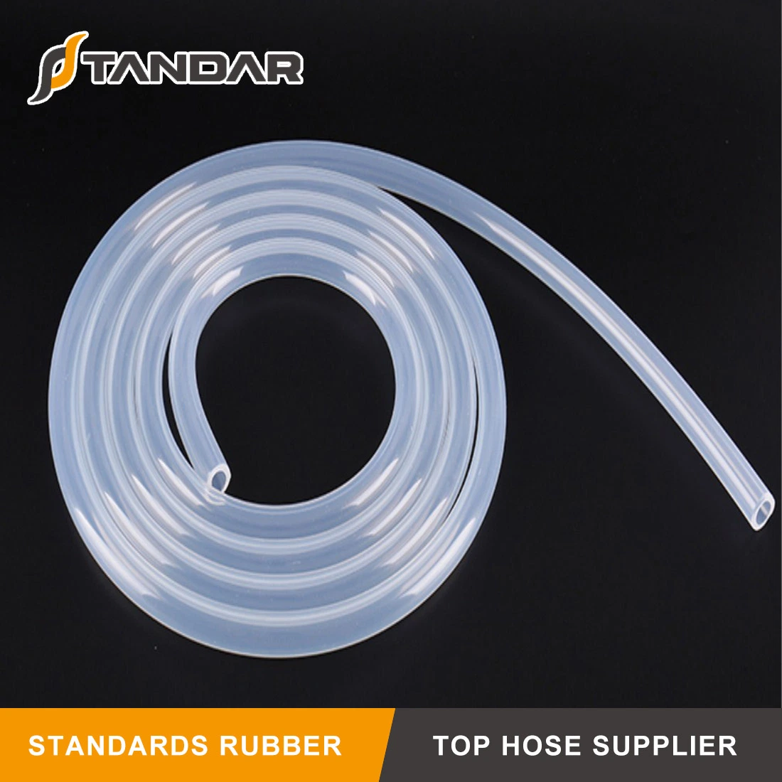 Food Grade Flexible Thin Wall Soft Clear High Temp Platinum Cured Reinforced Silicone Tubing