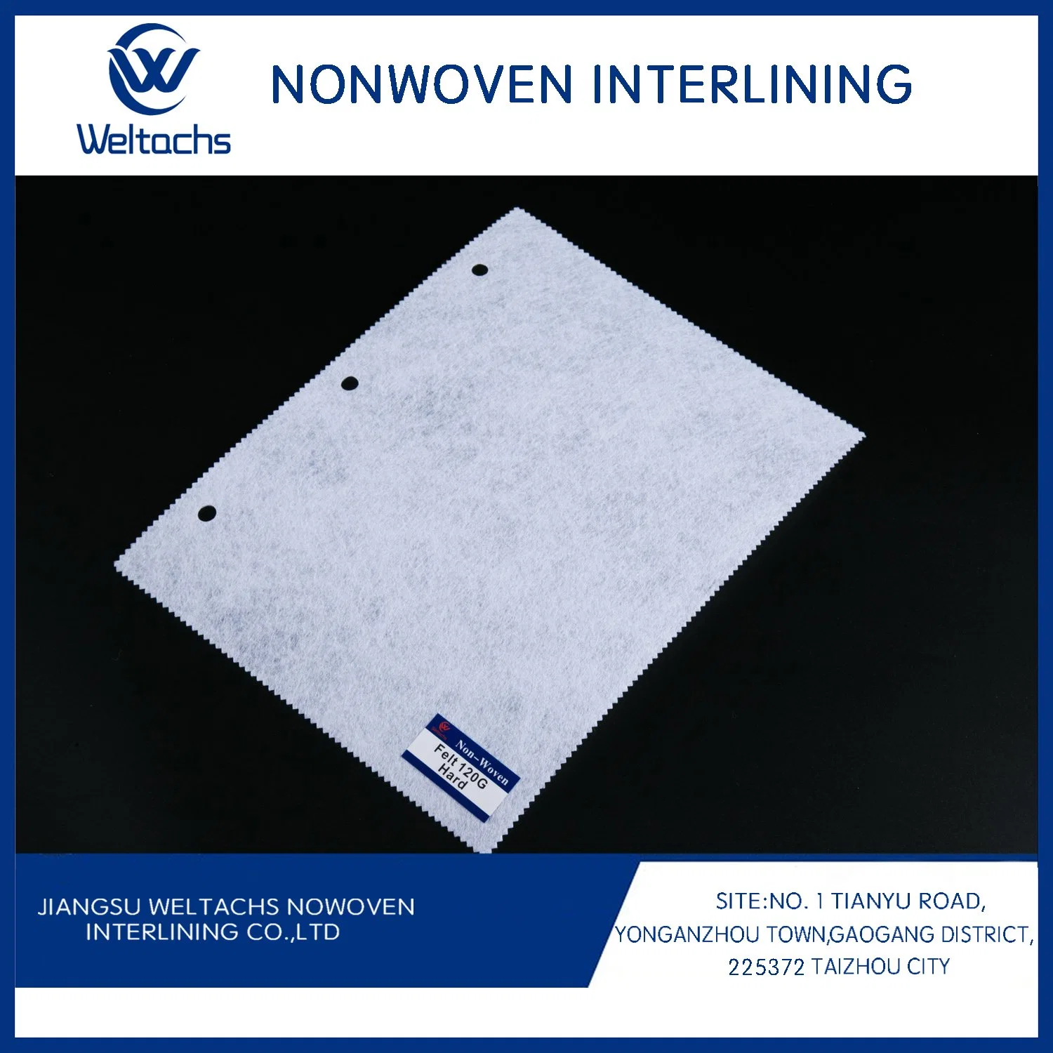 Chemical Bonding Raw Material Nonwoven Fabric for Embroidery Backing Use