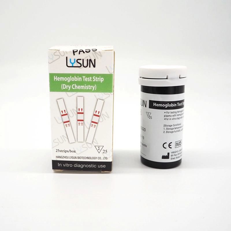 Health Care Rapid Test H12 Hemoglobin Test Strip for Poct Devices