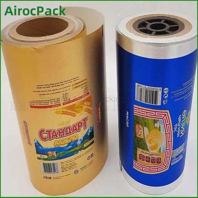 Food Grade Paper/Foil/PE Colored Aluminum Foil Paper for Butter Packaging