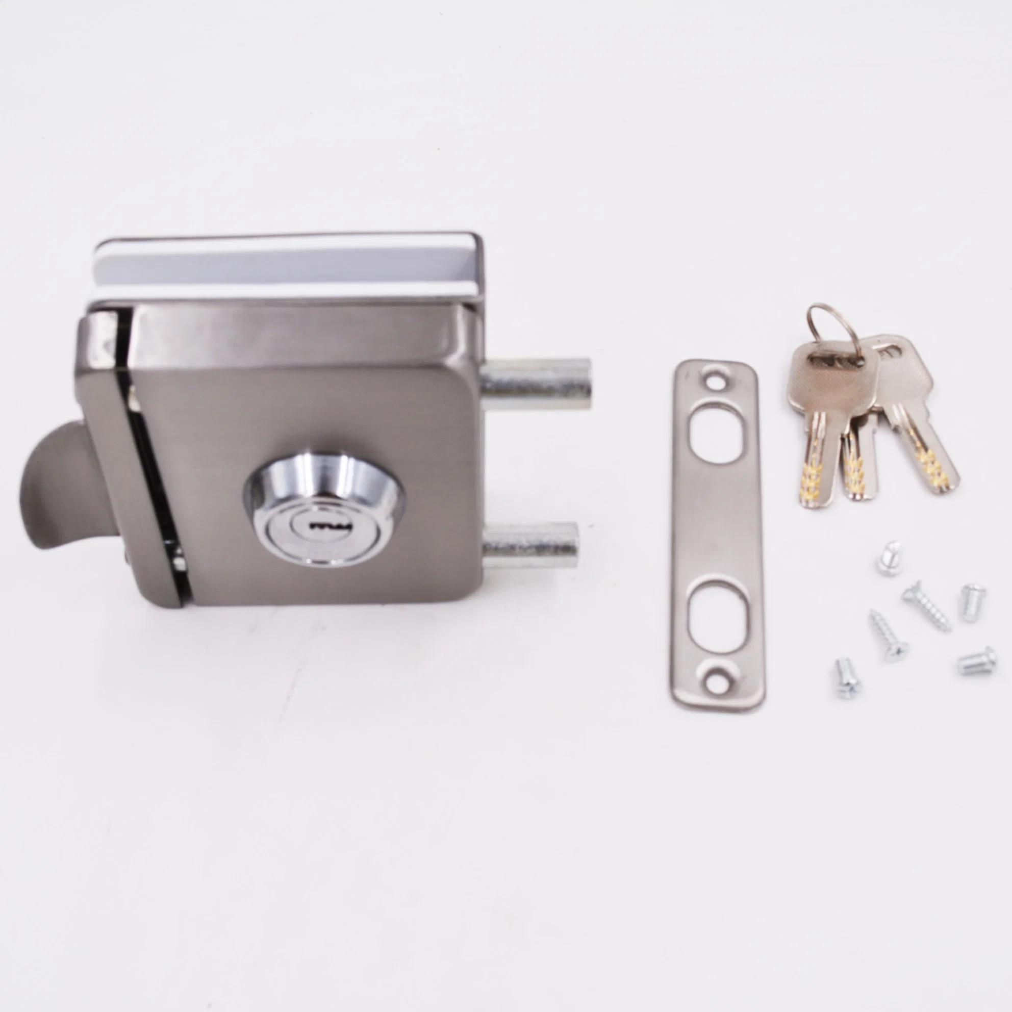Keyi Metal Kg-14s Glass Door Lock for Single Side Glass Door with Brass Cylinder and Brass Keys
